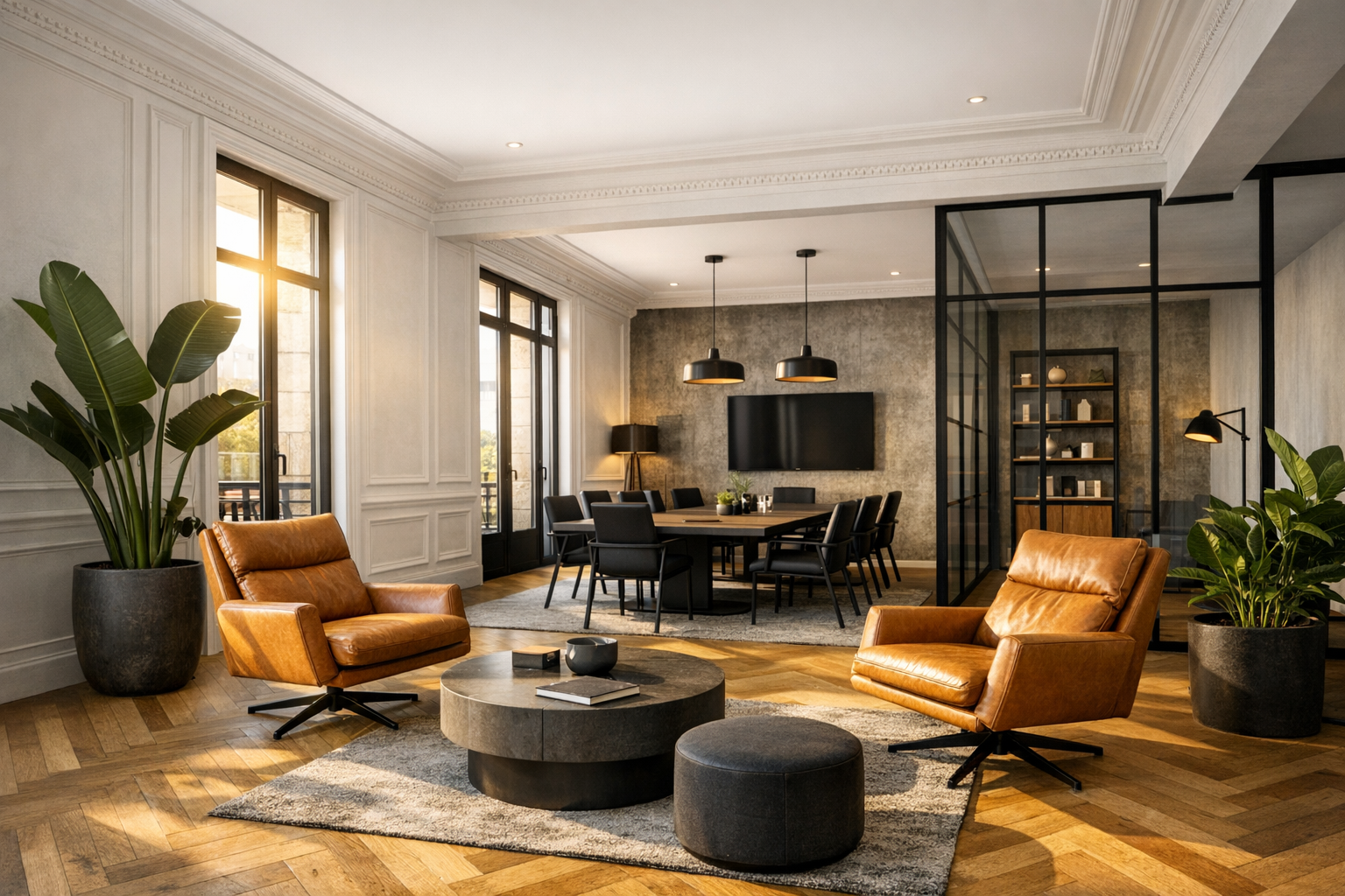 Istres : une ville pratique pour les professionnels et les activités flexibles — salle de réunion design à Istres