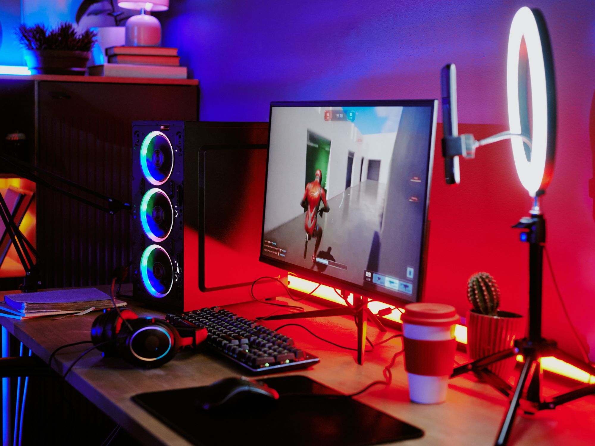 Studio streaming (siège et setup)